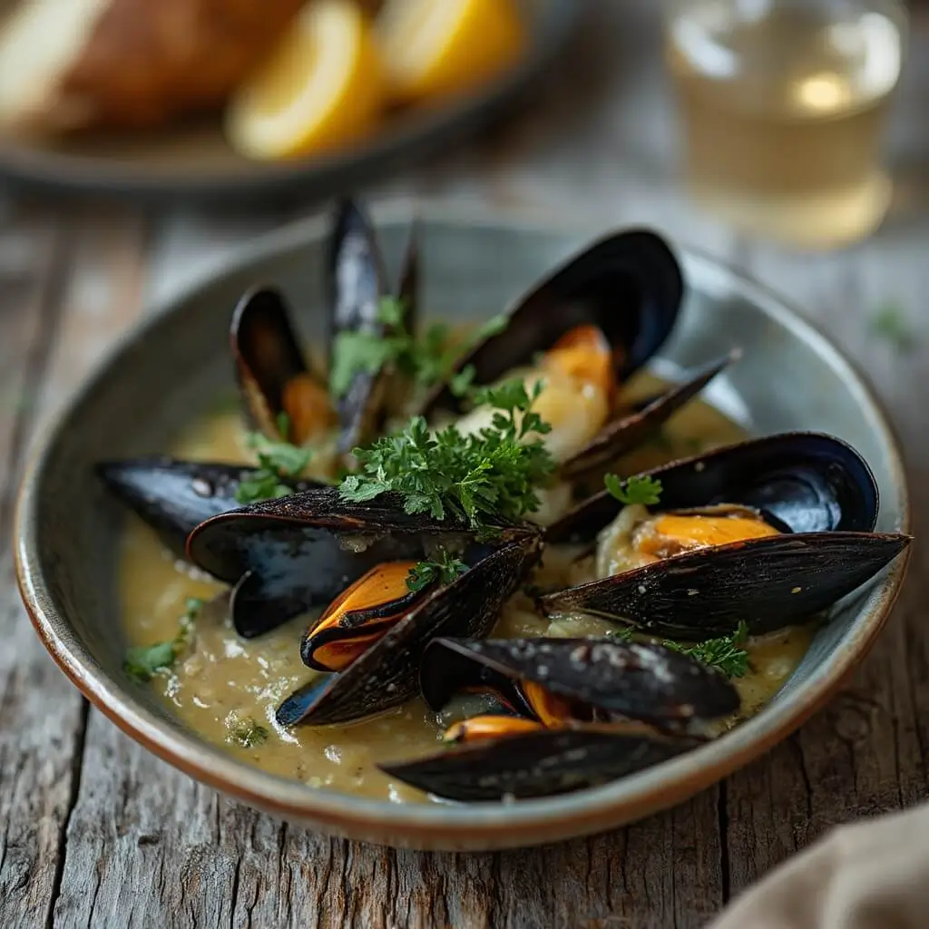 Moules Marinières Savoureuses en Sauce