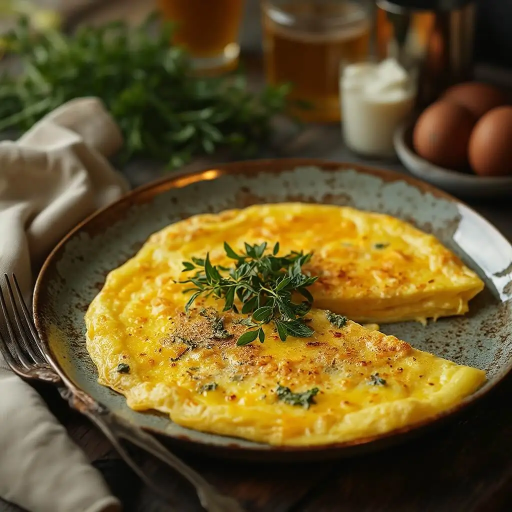 Omelette Fines Herbes Savoureuse