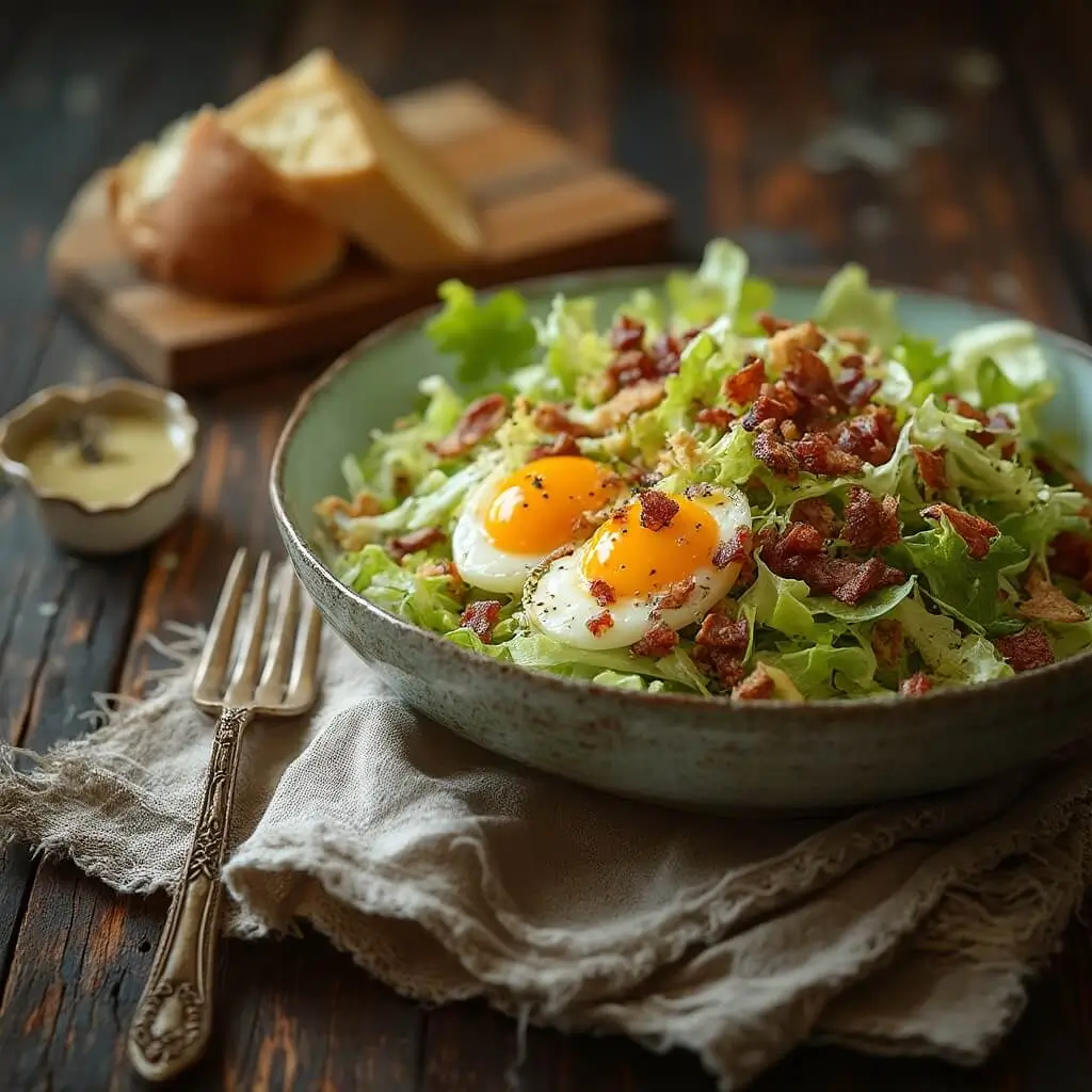 Salade Frisée Lardons Croustillants